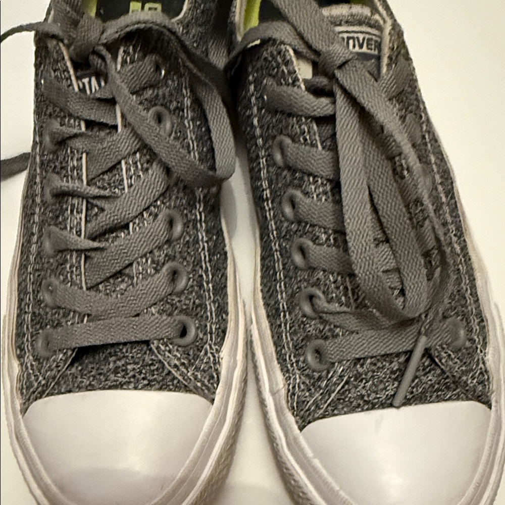 Chuck Taylor All Star Converse Woven Gray Low-Top Sneakers w Lunarlon insoles
